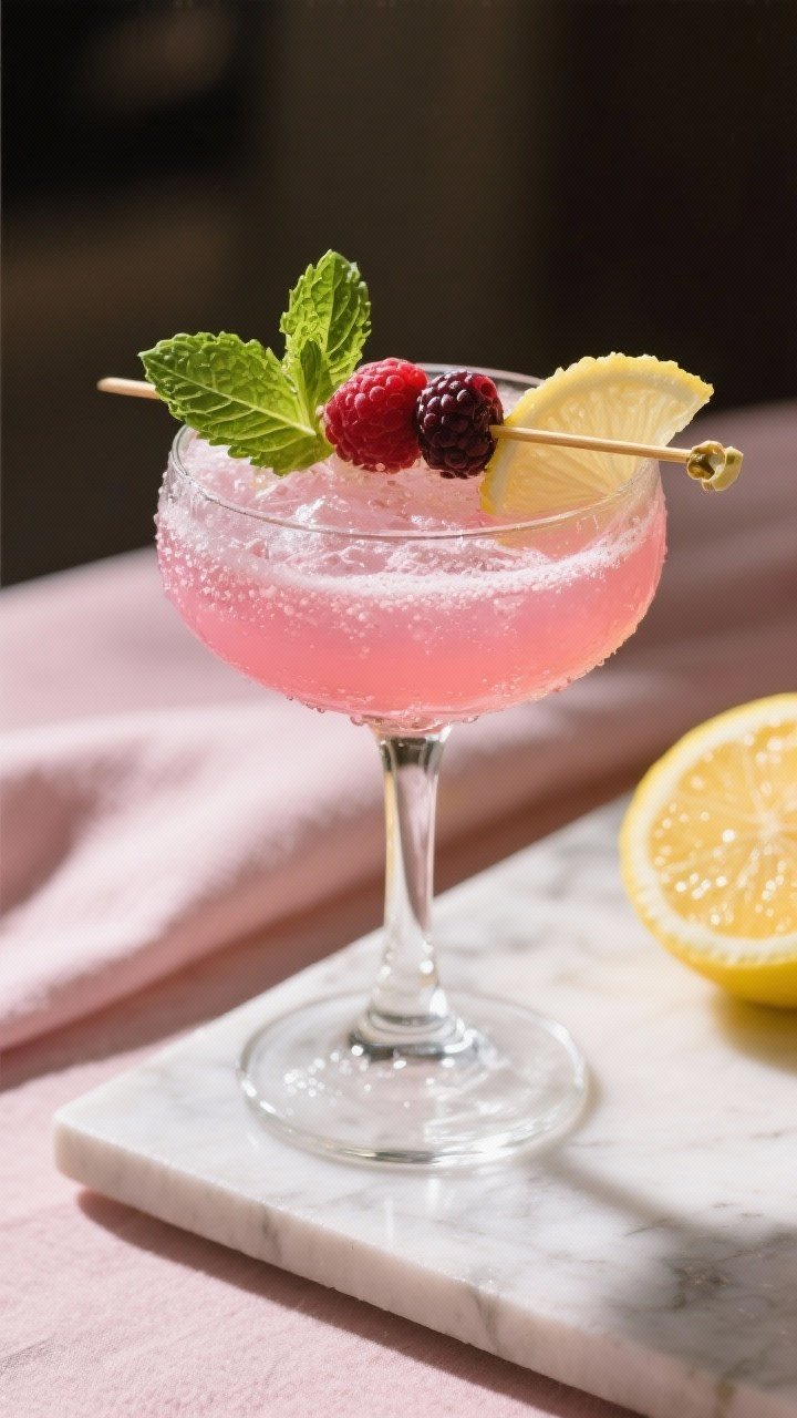 Final presentation: Restaurant-quality hero shot of a single perfected Elderflower Spritz, luminous 