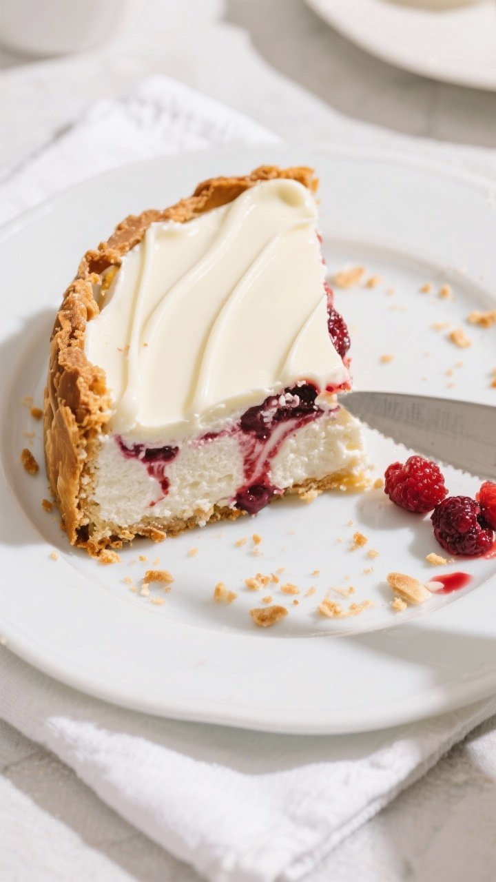 Tasty top view: Overhead slice-and-serve moment—one large wedge removed to reveal the contrast of 