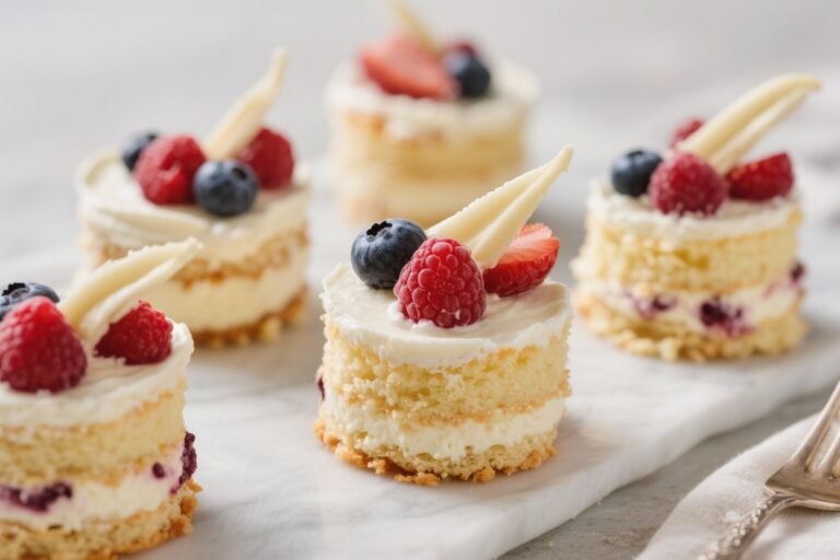 Summer Berry Cakes With Vanilla Cream – Light, Fresh, and Perfect for Warm Days