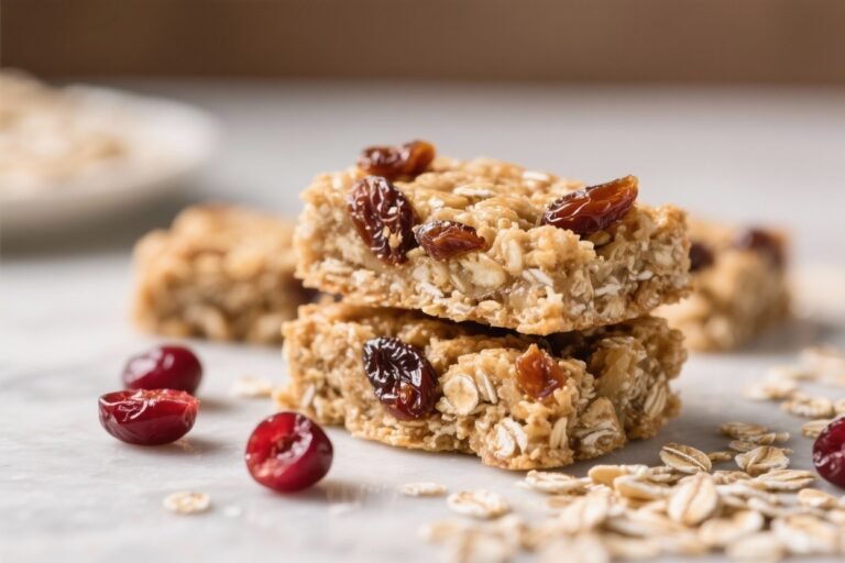 Oatmeal Date Bars With Dried Cherries – Chewy, Nutty, and Naturally Sweet