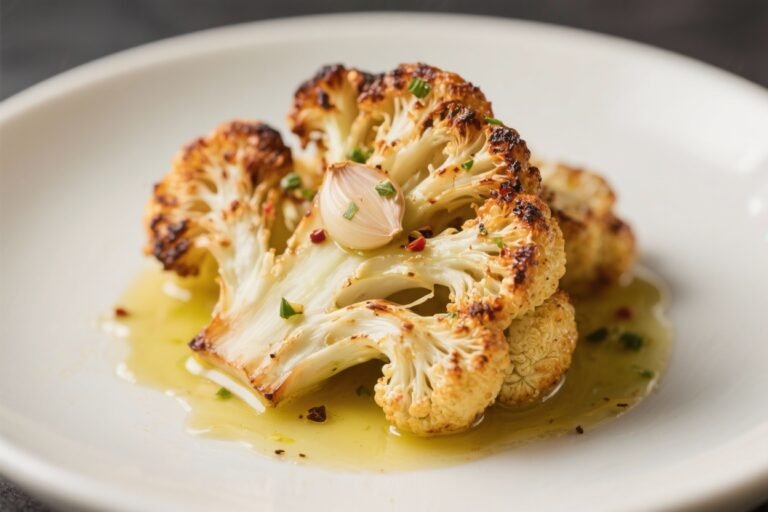 Smoked Cauliflower With Spiced Garlic Butter – Simple, Bold, and Crowd-Pleasing