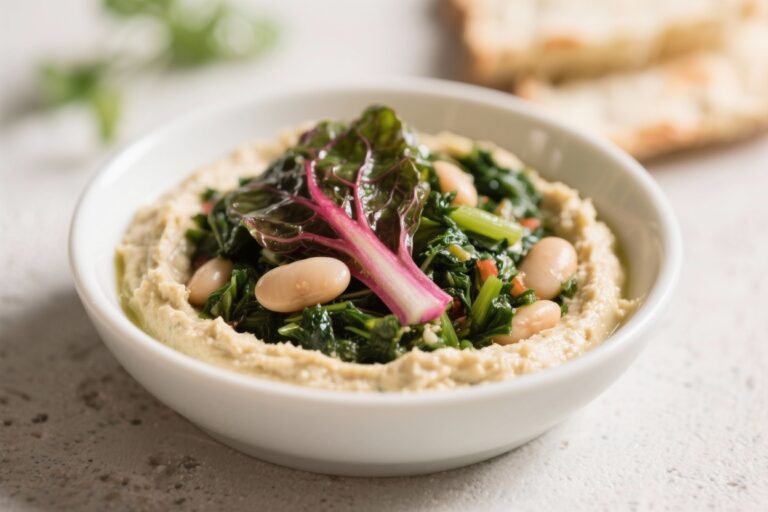 Swiss Chard & Cannellini Bean Dip – A Creamy, Bright, Veggie-Packed Spread