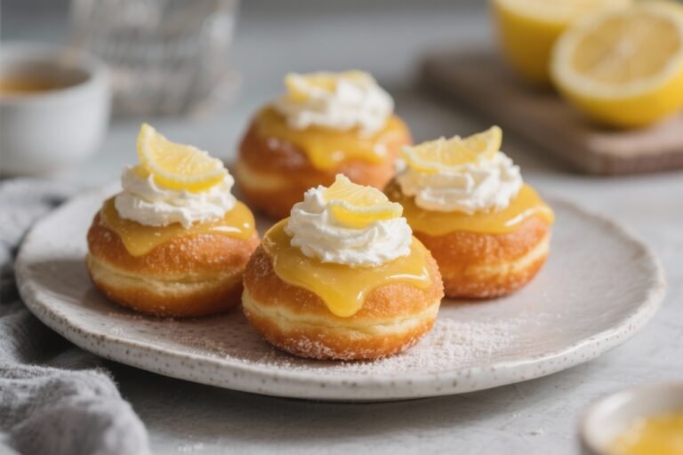 Doughnuts With Lemon Curd and Mascarpone – Soft, Bright, and Irresistible