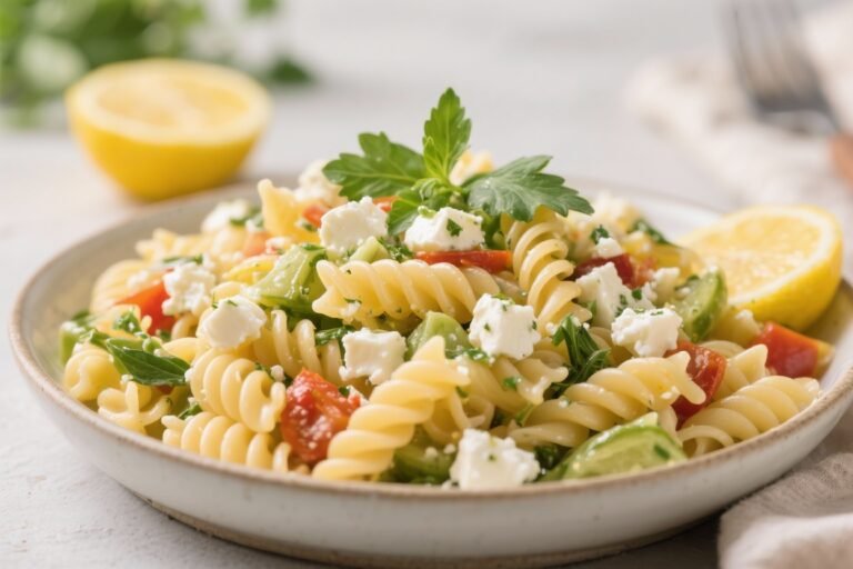 Easy Pasta Salad With Feta, Lemon, and Herbs – Bright, Fresh, and Ready Fast