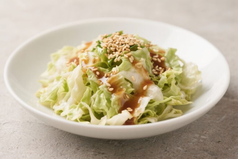 Cabbage Salad With Tangy Sesame Dressing – Crunchy, Fresh, and Easy