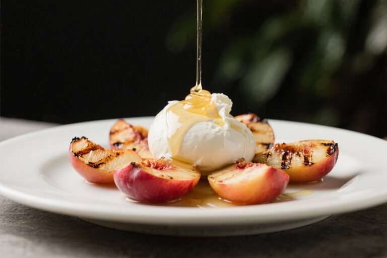 Grilled Nectarines With Burrata and Honey – A Simple, Sunny Summer Starter