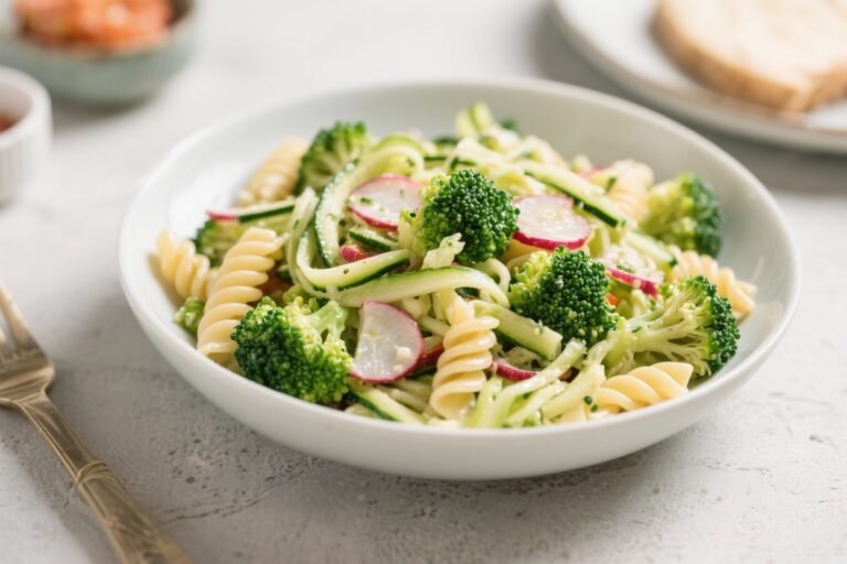 Broccoli Pasta Salad With Zucchini Noodles – Fresh, Crunchy, and Easy