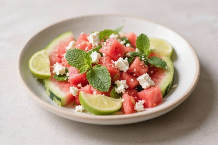 Watermelon Salad With Feta, Mint, and Lime – Fresh, Juicy, and Perfect for Warm Days