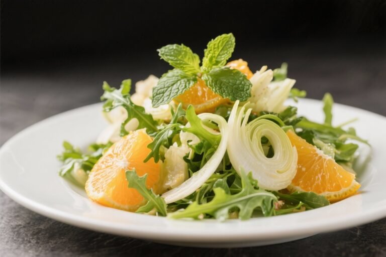 Citrus Fennel Salad With Arugula and Mint – Bright, Crisp, and Refreshing