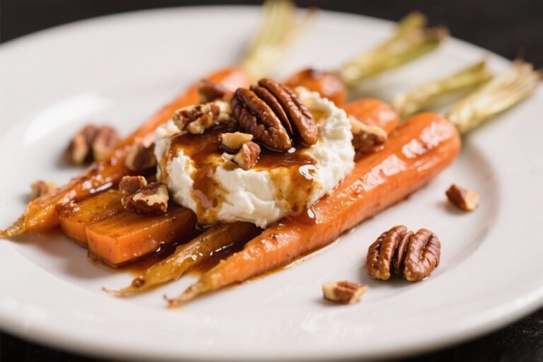 Barbecued Carrot, Ricotta, and Toasted Pecans – A Bright, Smoky, and Creamy Side