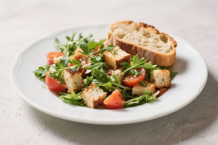 Garden Panzanella Salad With Artisan Bread and Garden Herbs – A Fresh, Rustic Summer Favorite