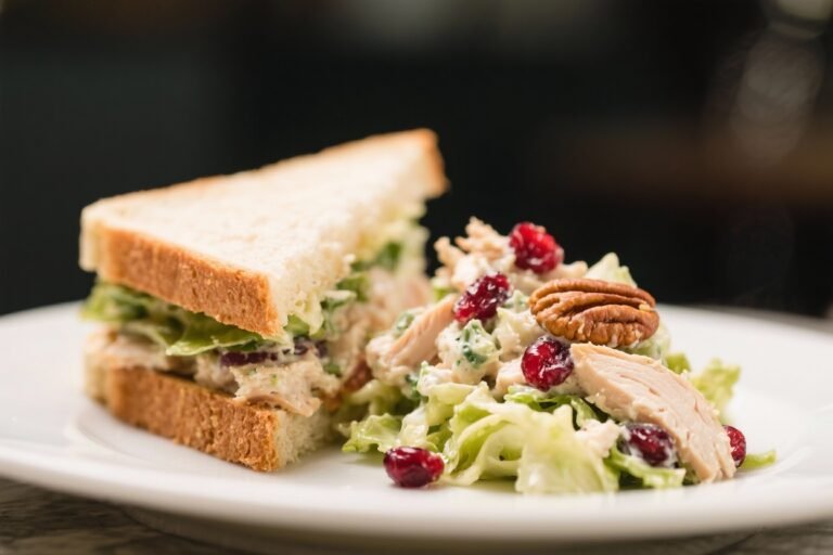 Winslow’s Tea Sandwiches: Chicken & Pecan Salad With Dried Cranberries – A Bright, Crunchy Classic