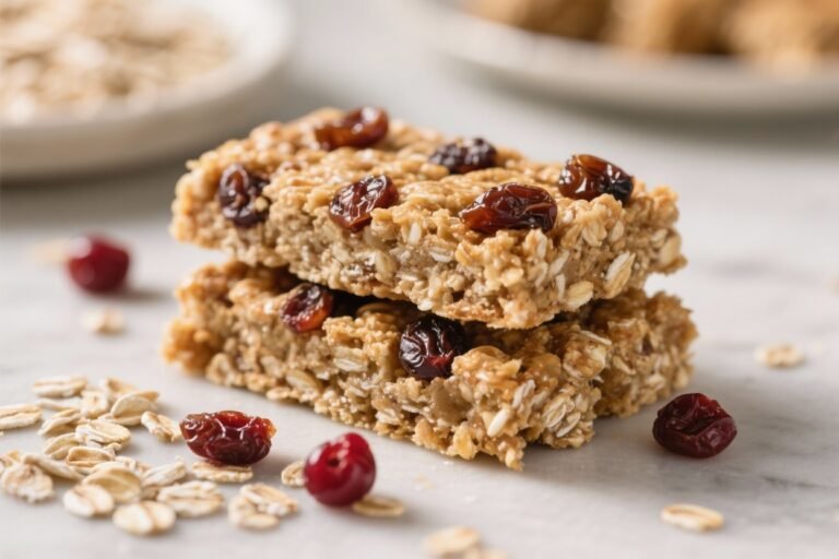 Oatmeal Date Bars With Dried Cherries – A Chewy, Comforting Treat