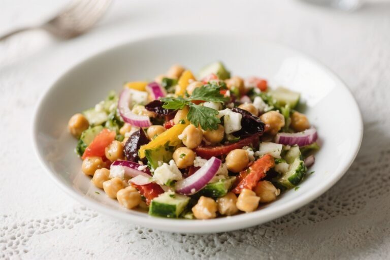 Mediterranean Chickpea Salad – Bright, Fresh, and Satisfying
