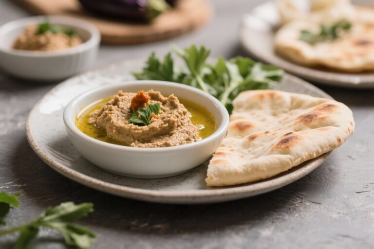 Baba Ganoush With Fresh Pita – Smoky, Creamy, and Perfect for Sharing