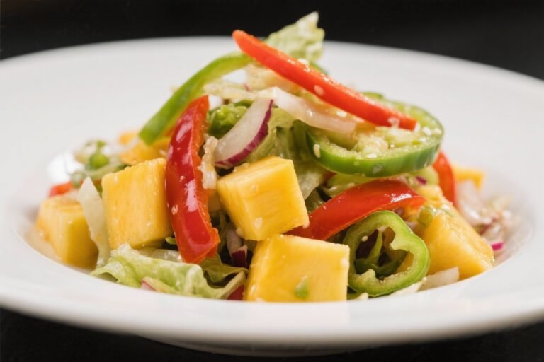 Mango Pepper Salad – Bright, Fresh, and Full of Crunch