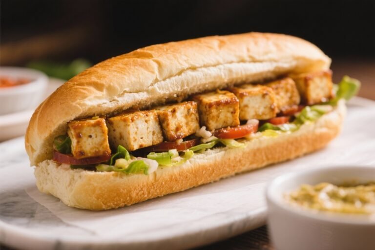 Tofu Po’ Boy – Crispy, Saucy, and Satisfying