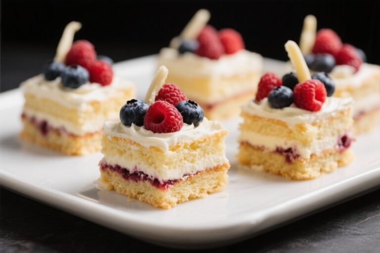 Summer Berry Cakes With Vanilla Cream – Light, Fresh, and Perfect for Warm Weather