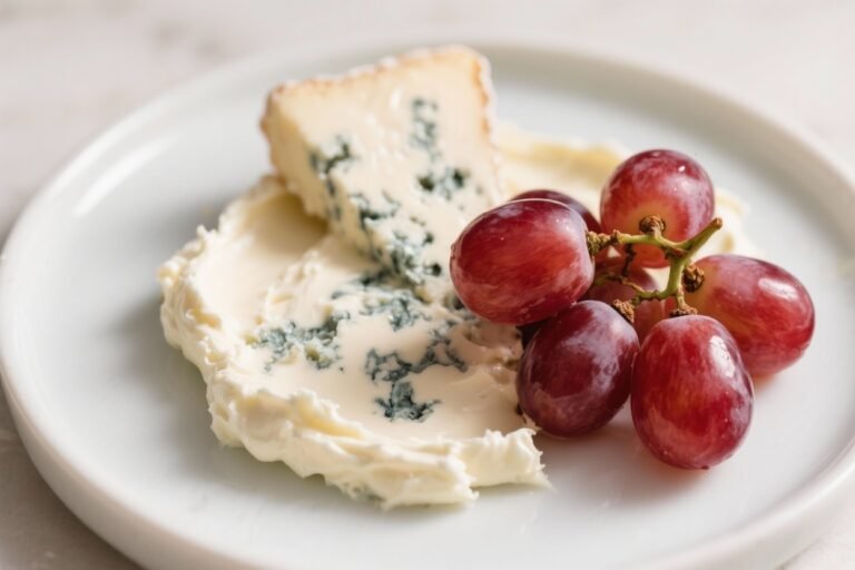 Gorgonzola Spread With Blue Cheese and Juicy Red Grapes – A Creamy, Savory-Sweet Appetizer