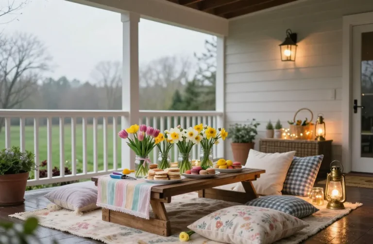 Viral Rain Plan Easter Picnic Ideas (Porch, Garage, Living Room—Still Cute)
