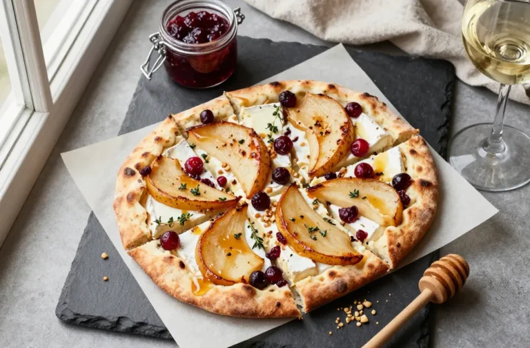 Viral Make-Ahead Pear-Brie-Cranberry Flatbread for a Picnic (How to Keep It Crisp + Not Soggy)