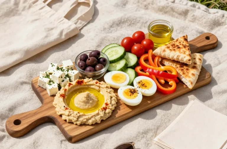 Viral Mediterranean Brunch Board for a Picnic on a Budget (What to Buy + What to Skip)