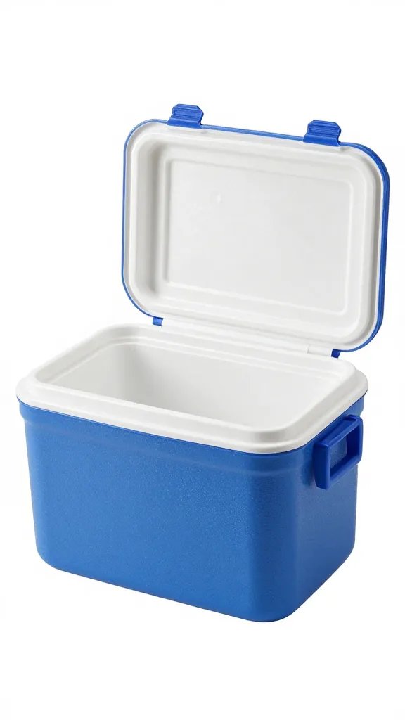 small picnic cooler pack with ice gel, lid detail