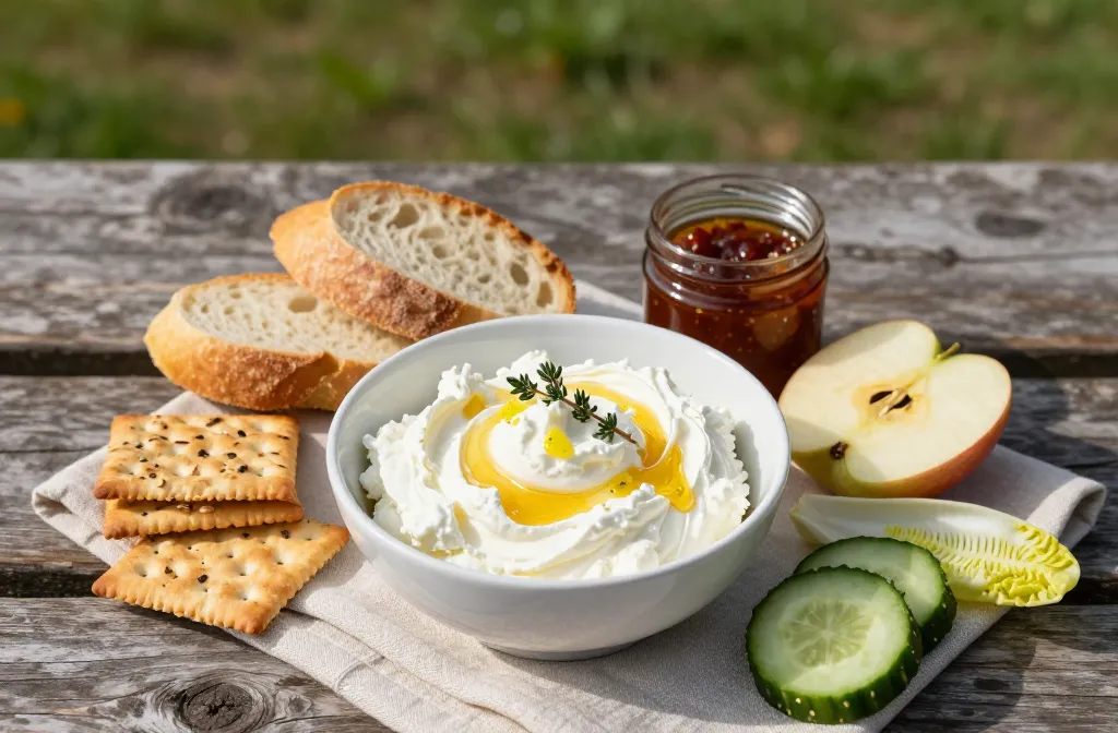 Viral Honey Whipped Goat Cheese for a Picnic: Easy Recipe + Best Dippers to Pack
