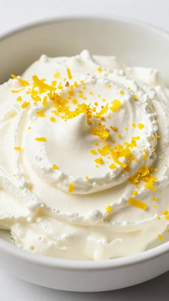 lemon zest sprinkled on whipped goat cheese