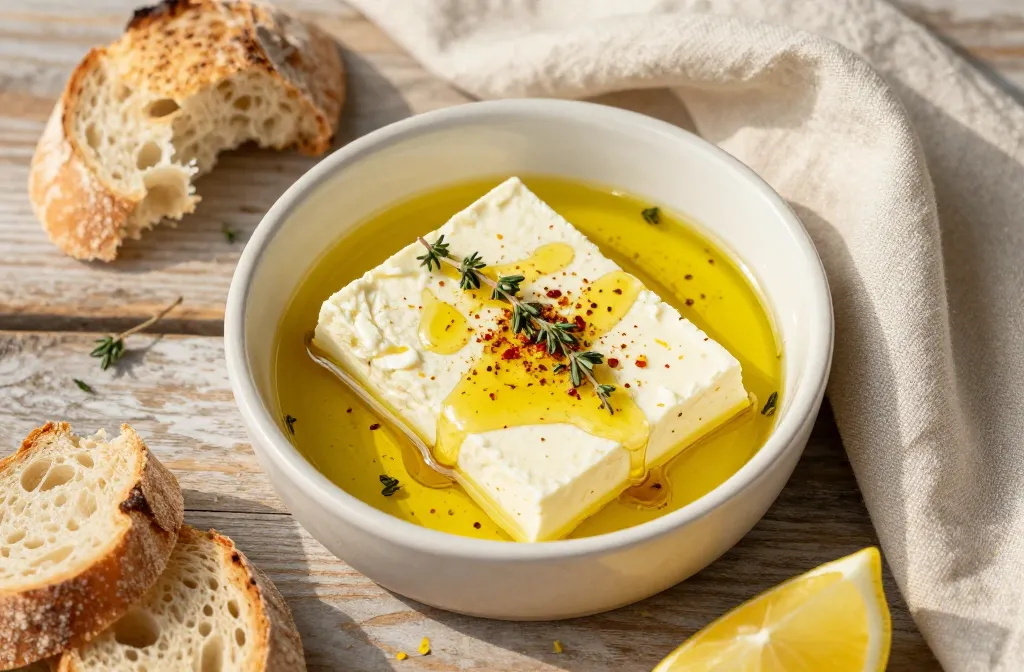 Insanely Easy Baked Feta Appetizer with Hot Honey (Sweet-Savory Picnic Appetizer)