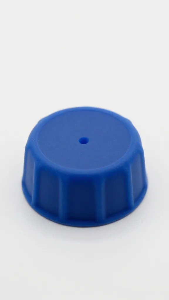 silicone-sealed travel oil bottle cap, macro shot