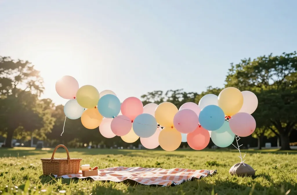 Windproof Secrets Picnic Balloon Garland Outdoors: How to Keep It From Becoming a Kite