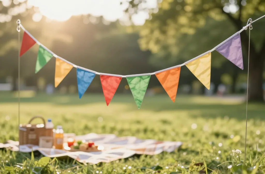 Picnic Bunting That Doesn'T Twist: Clip Points + Spacing Math