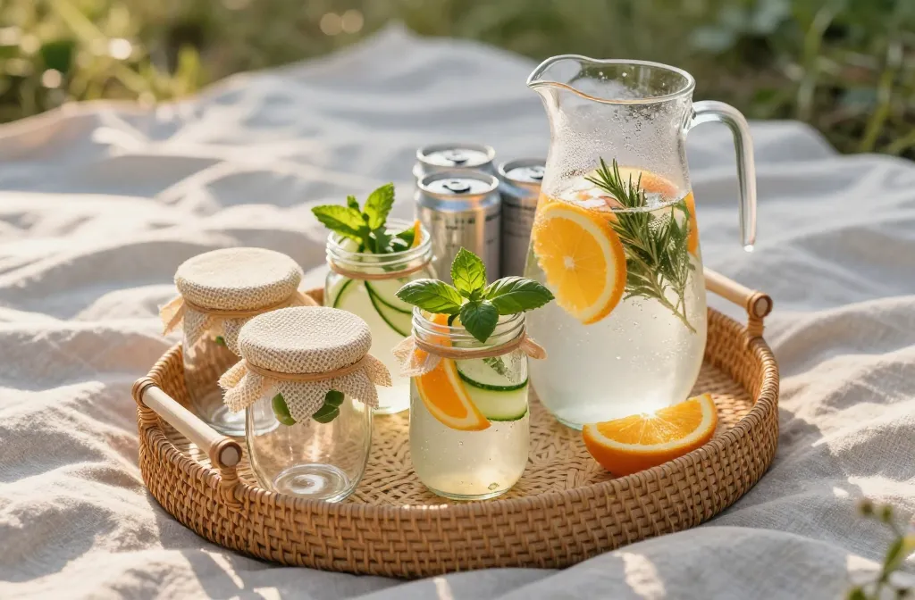 Genius Outdoor Picnic Drink Styling That Won'T Attract Bugs (Swaps + Covers)