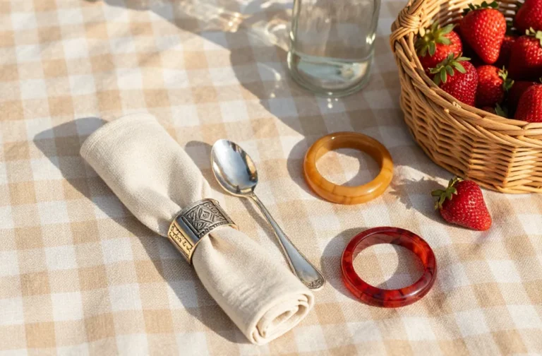 9 Vintage Picnic Napkin Ring Ideas (That Actually Hold Napkins) You’Ll Love
