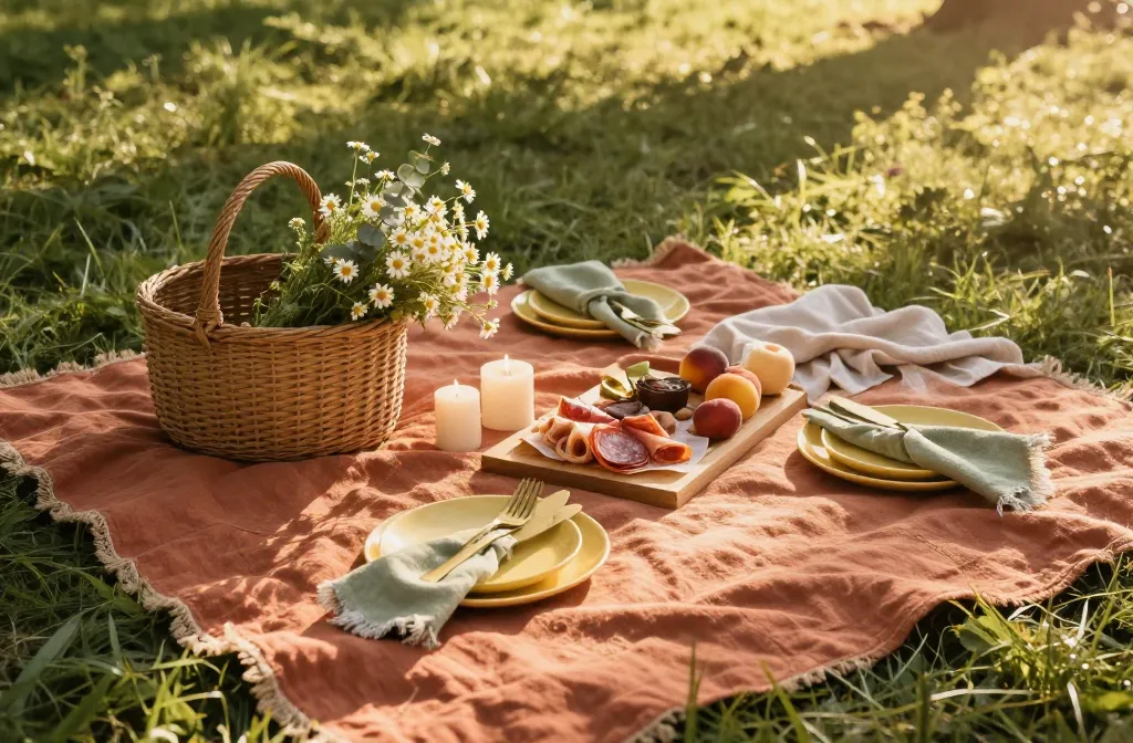 Steal This Look 9 Soft-Boho Picnic Color Pops (Terracotta, Sage, Butter Yellow)