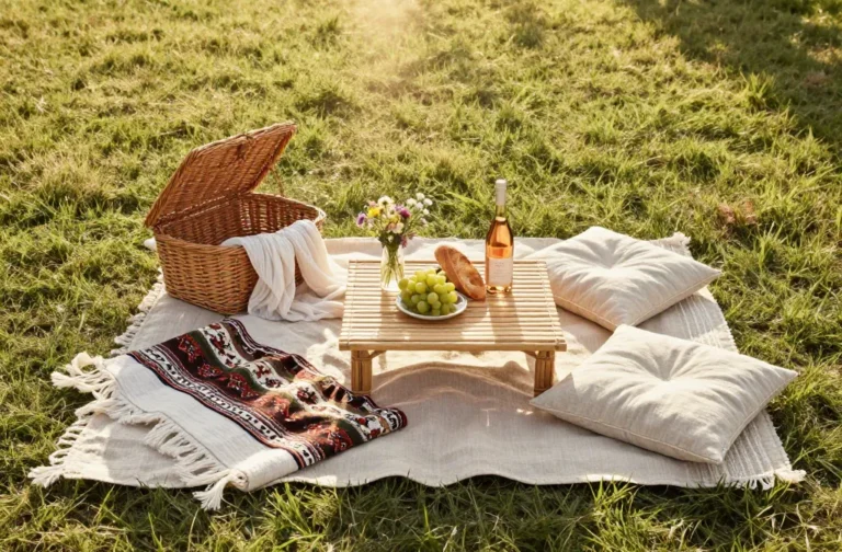 12 "One Basket" Boho Picnic Decor Systems (Minimal Carry, Max Style) Unpacked