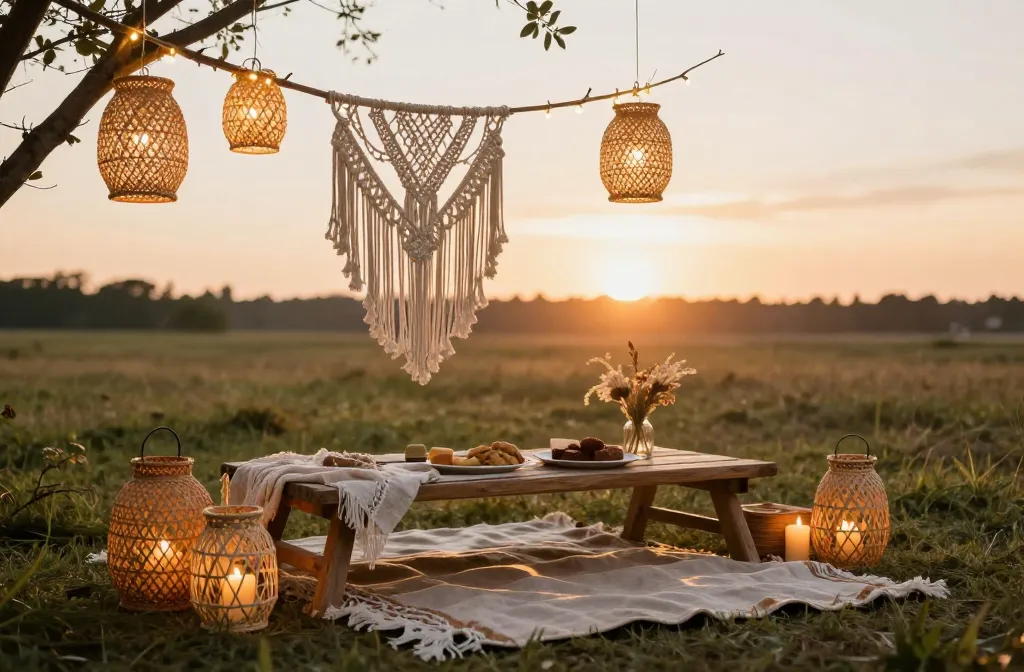 Glow Up Your Picnic 10 Boho Picnic Lighting Ideas (Battery-Only, Golden-Hour Friendly)