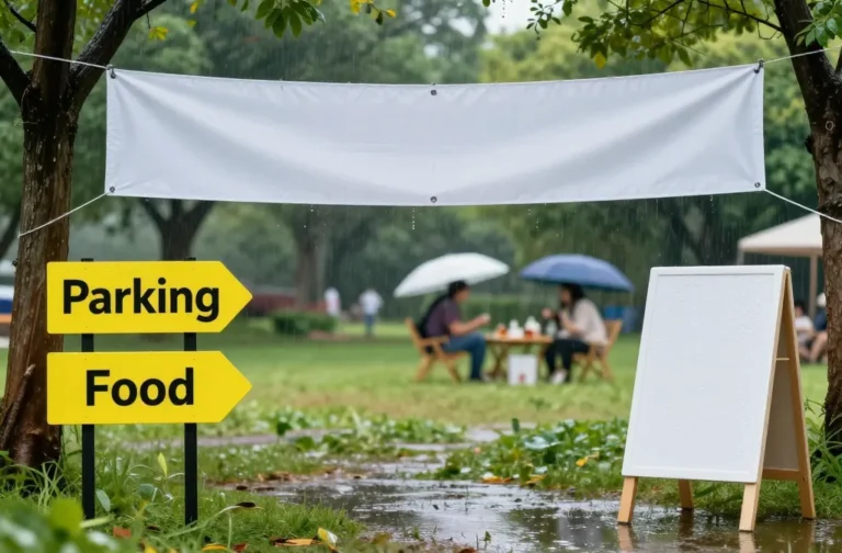11 Rain-Friendly Picnic Signage Materials (Because Weather)