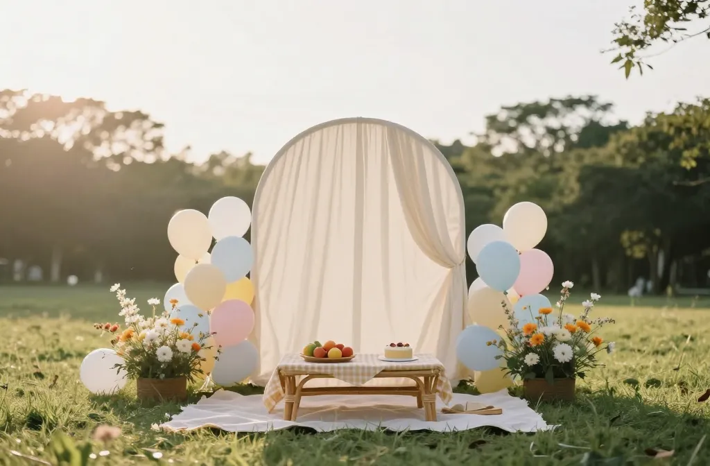 Viral 12 Quick-Setup Picnic Backdrop Kits (No Tools)