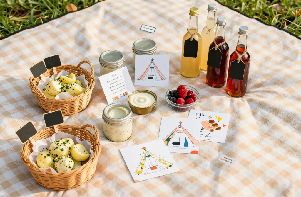 12 Mini Picnic Sign Ideas: Food Labels, Drink Tags, Cute Instructions That Wow