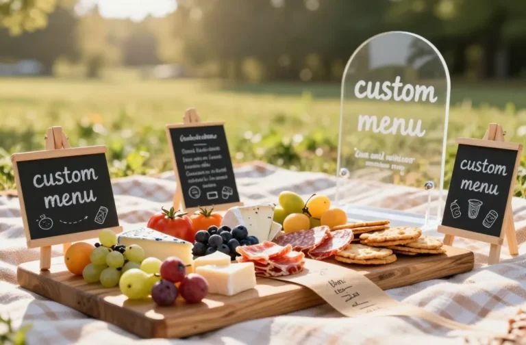 Viral 13 "Custom Menu" Picnic Signs for Picnic Grazing Boards