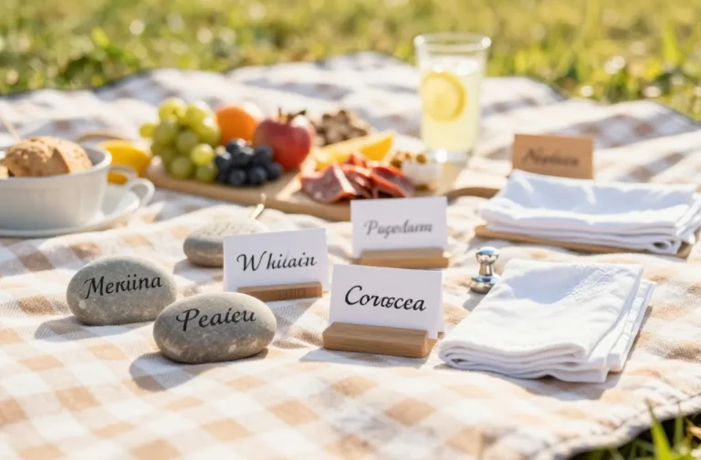 Windproof Magic 10 Personalized Picnic Place Cards That Don'T Blow Away