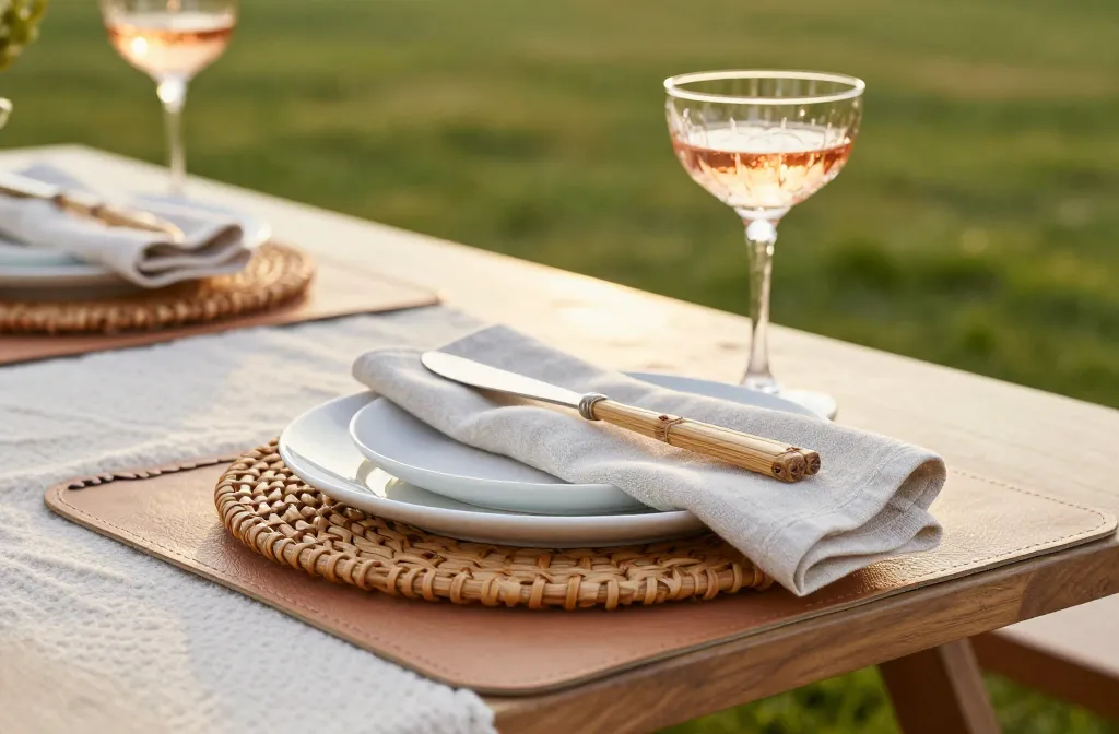 10 Glam Picnic Place Settings That Don'T Slide, Zero Slip