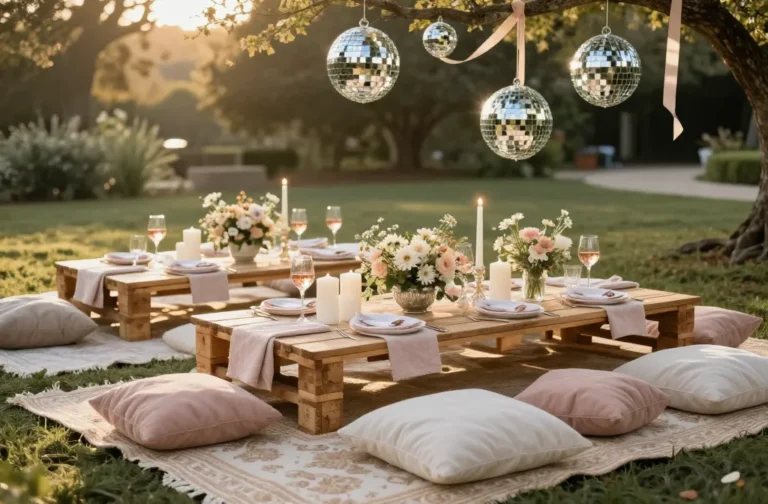 11 Bachelorette Disco Picnic Decor Ideas (Cute, Not Tacky) That Shine