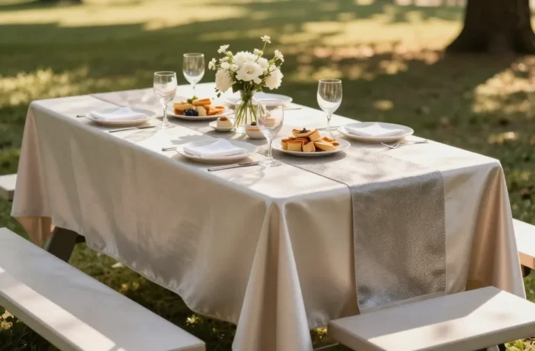 Viral Guide: 10 Metallic Disco Picnic Table Layers That Don'T Blind Everyone in Sunlight
