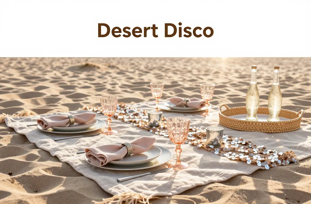 Viral 12 "Desert Disco" Picnic Color Palettes (Champagne, Sand, Silver, Blush)