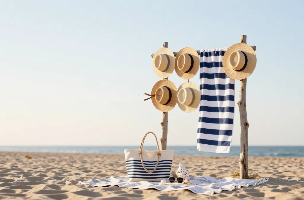 Viral 10 Coastal Picnic "Photo Corner" Ideas Using Hats, Totes, and Stripes