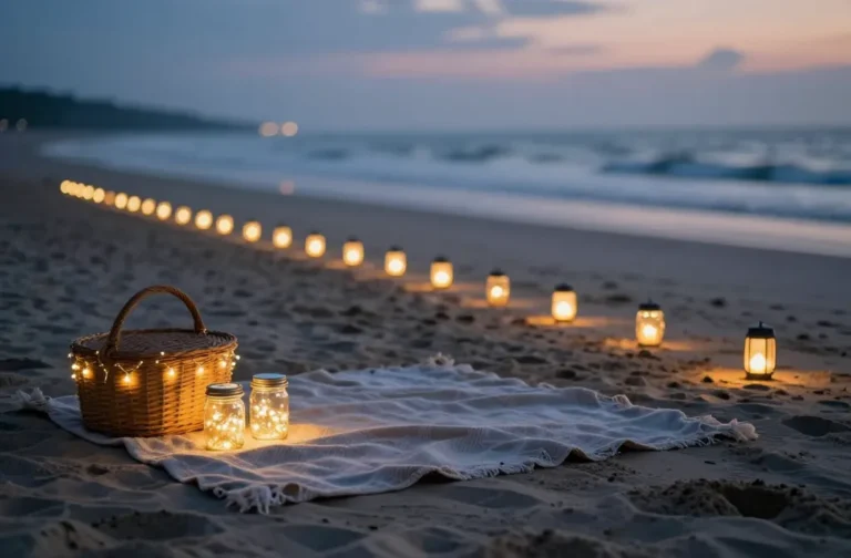 Steal This: 10 Beach Picnic Lighting Ideas (No Candles, Still Romantic)