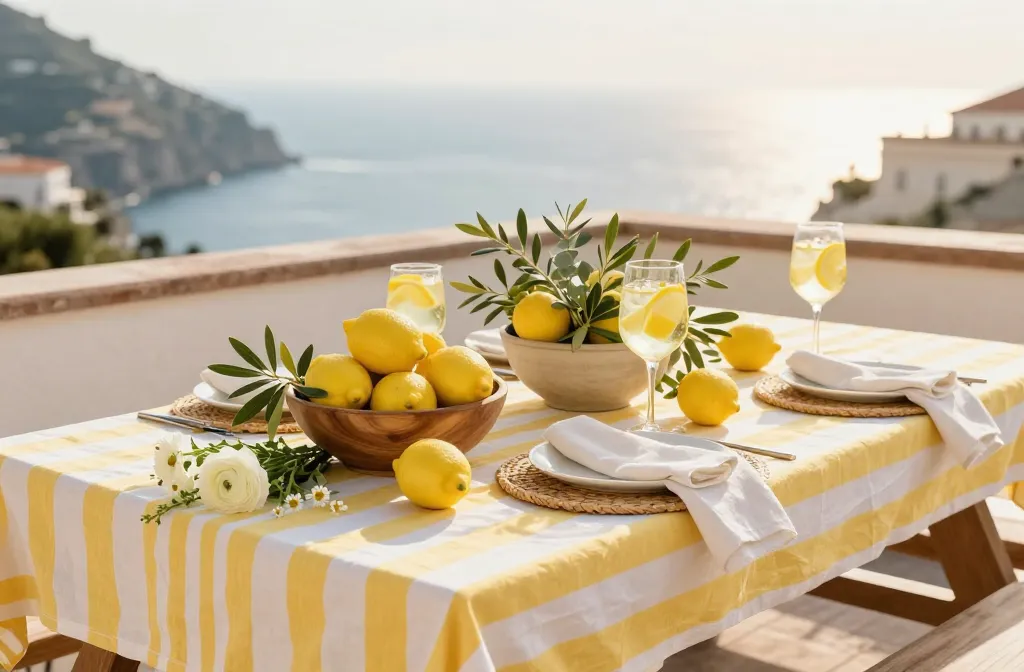 Viral 13 "Amalfi Lemon" Picnic Decor Ideas (Citrus Bliss)